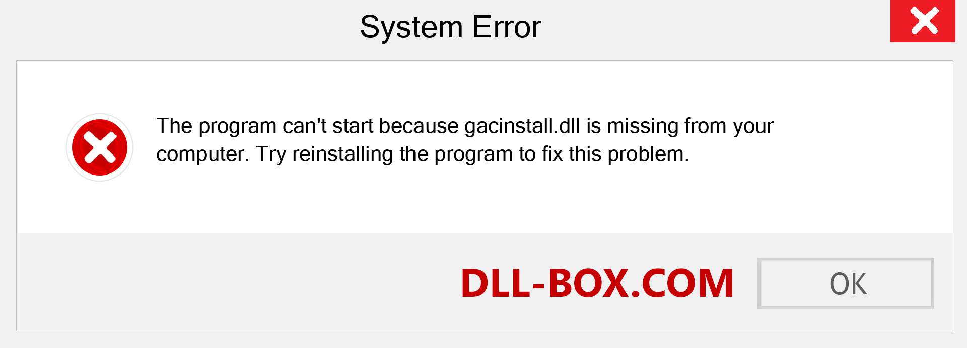  gacinstall.dll file is missing?. Download for Windows 7, 8, 10 - Fix  gacinstall dll Missing Error on Windows, photos, images