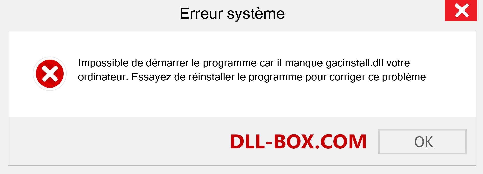 Le fichier gacinstall.dll est manquant ?. Télécharger pour Windows 7, 8, 10 - Correction de l'erreur manquante gacinstall dll sur Windows, photos, images